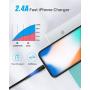 [ Apple MFi Certified ] 1Pack 16ft iPhone Charger Cord, 5M Long Lightning Cable 16 Foot, High Fast iPhone Charging Cable Cord with Metal Connector for iPhone 11/11Pro/11Max/XS/XR/XS Max/8/7/6/5S Black