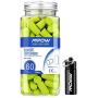 Mpow 055A Ear Plugs 60 Pairs, Super Soft Foam Ear Plugs 34dB SNR, Noise Reduction Hearing Protector, with Aluminum Carry Case, for Sleeping, Woodworking, Shooting, Travel, Loud Events-Green