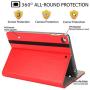 New iPad Mini Case 5th Generation with Pencil Holder - Mini iPad 4 Leather Stand Folio - Wallet Pocket - Handle Strap - Soft TPU Back Cover Auto Sleep/Wake for 7.9 Inch iPad Mini 4/5 (Red)