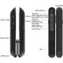 DinoFire Wireless Presenter, Hyperlink Volume Control Presentation Clicker RF 2.4GHz PowerPoint Clicker Presentation Remote Control (Black)