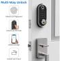 Smart Deadbolt, SMONET Fingerprint Electronic Deadbolt Door Lock with Keypad-Bluetooth Keyless Entry Keypad Smart Deadbolt App Control, Ekeys Sharing, App Monitoring Auto Lock for Homes and Hotel