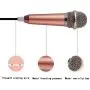 Mini Microphone,Singing Mic Equipment,Beautiful Vocal Quality,Mini Type Space Saving,Metal Frothing Process,3.5mm Audio Connector,Suitable for Laptop, iPhone, Android Phone (Golden)