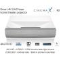 Optoma CinemaX P2 Smart 4K UHD Laser Projector for Home Theater 3000 Lumens Superior Image with Laser & 6-Segment Color Wheel