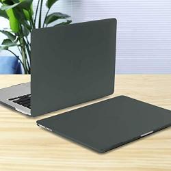 Batianda Case for MacBook Air 13 2020 2019 2018 (A2337/A2179/A1932), Frosted Hard Shell with Keyboard Cover for Mac Air 13 inch Touch ID, C-Midnight Green