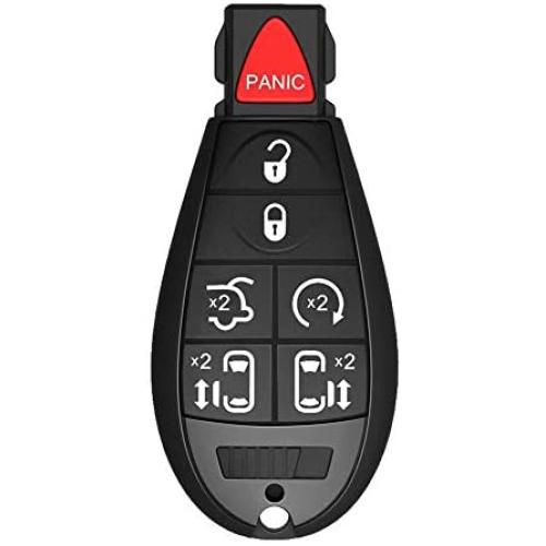 RDBS Keyless Entry Remote 7-Buttons Car Key Fob Fit for Chrysler Town and Country 2008-2015, Dodge Grand Caravan 2008-2014/ Part Number: M3N5WY783X