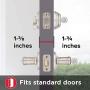 Kwikset Tustin Keyed Entry Lever and Single Cylinder Deadbolt Combo Pack with Microban Antimicrobial Protection featuring SmartKey Security in Satin Nickel