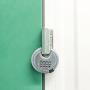 FJM Security SX-790 4-Dial Combination Disc Padlock, Chrome - 10 Pack