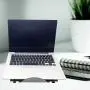 Laptop Riser Stand Ventilated Adjustable Desk Tablet PC Support for Pad Phone Steel Mesh Stand , 9.5 x 7.5 x 0.5 Inches, Silver Gray Laptop Riser Stand Ventilated Adjustable Desk Tablet PC Support for Pad Phone Steel Mesh Stand , 9.5 x 7.5 x 0.5 Inches, Silver Gray