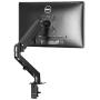 Aludest Single Monitor Arm Adjustable Monitor Stand - Monitor Arms for Single Screens with Full Motion Spring Movement - Fit 17 Inch to 27'' Inch VESA Compatible Screens