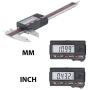 VINCA DCLA-0405 0-4 Inch/100mm Electronic Digital Vernier Micrometer Caliper Inch/Millimeter Stainless Steel Large LCD Screen Measuring Tool
