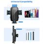 Mpow Car Phone Holder, Upgraded Windshield Long Gooseneck Phone Holder for Car Windshield, Car Phone Mount Compatible with iPhone SE 11 Pro Max XS XR, Galaxy Note 20 S20 S10 and More