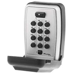 Master Lock 5423D Set Your Own Combination Wall Mount Push Button Lock Box, 5 Key Capacity, Black