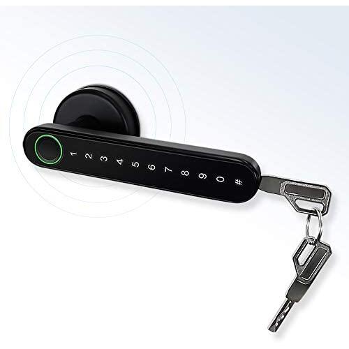 Smart Lock,CATCHFACE Fingerprint Door Lock Keyless Entry Door Lock WiFi Front Door Lock Unlock with Fingerprint/TTlock App/Code/Key Electronic Door Lock for Home Office Apartment Garage School Airbnb