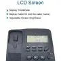 HePesTer Basic Corded Phone with Caller ID, Home Office Landline Phone with Adjustable Volume for Speakerphone/Alarm Clock/Speed Dial Function