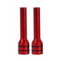 Qiilu 2Pcs Universal Car Truck Aluminum Interior Door Lock Knob Pins Cover(Red)
