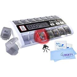 Med-Q Digital Pill Box Dispenser with Liberty Cloth and 2 Electronic Wipes