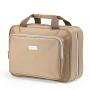 Large Hanging Travel Toiletry Cosmetic Bag for Men and Women by SAFARI (Tan) - Durable Waterproof Organizer with Clear Compartments and Detachable Pouch - The Perfect Gift