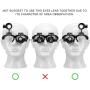 Headband Magnifier with LED Light for Jewelry Clock Electronics Repair Magnifying Glass Loupe with Precision Tweezers and 8 Interchangeable Lens: 2.5X/ 4X/ 6X/ 8X/ 10x/ 15x/ 20x/ 25x