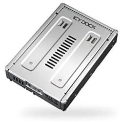 ICY DOCK EZConvert PRO MB982SP-1S 2.5'' to 3.5'' Enterprise Hard Drive Adapter Converter Bracket Mounting Frame Tray for 5/7/9.5/12.5mm 2.5 inch HDD/SSD with SATA III Interface