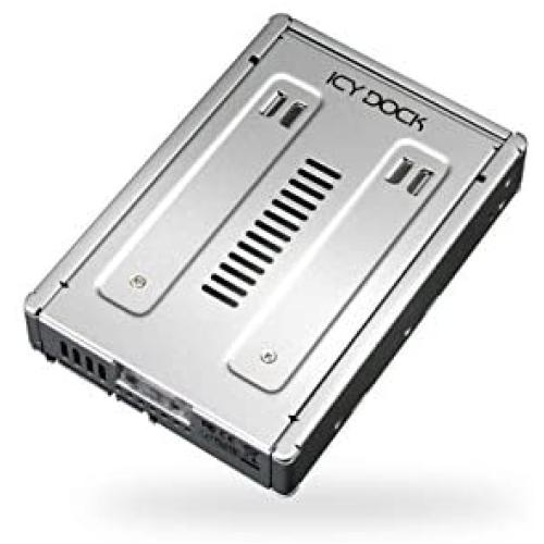 ICY DOCK EZConvert PRO MB982SP-1S 2.5'' to 3.5'' Enterprise Hard Drive Adapter Converter Bracket Mounting Frame Tray for 5/7/9.5/12.5mm 2.5 inch HDD/SSD with SATA III Interface