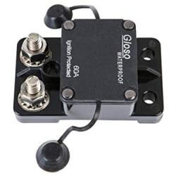 GLOSO E9A Waterproof Breaker Auto Reset (T1) 60A Side by Side Stud IP67 Marine Hi-Amp Circuit Breaker (60A)