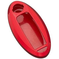 Remote Key Fob Shell Cover Compatible with Nissan 370Z Altima Cube Juke Maxima Murano Pathfinder Quest Rogue Sentra Versa 3/4/5 Buttons, Red