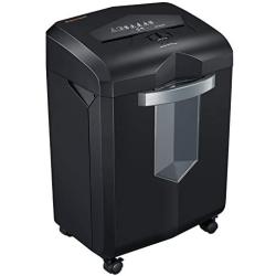 Bonsaii Paper Shredder, 18-Sheet Heavy Duty Cross-Cut CD Credit Card Shredder for Office with 6 Gallon Pull-Out Basket and 4 Casters, 60 Minutes Running Time, Black