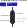 USB Headset with Noise Cancelling Microphone and Volume Controller for Conference Calls Softphone Conversation Clear Chat Online Course etc