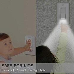 2Pack-SOZULAMP Illuminated Light Switch-Easy Install,Auto On/Off GuideLight White Wall Switches with Night Lights,Single Pole,15 Amp 120/277V,Decora Paddle Rocker AC Quiet Switch(Daylight LED)