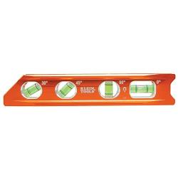Klein Tools 935RB Level, Torpedo Billet High-Viz Level with Rare Earth Magnet and Tapered Nose