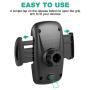 Air Vent Phone Holder, Amoner Car Mount with Quick Release Button Adjustable Clamp for iPhone 12/11 pro max/X/8/8 Plus/7/7 Plus, Galaxy S20/S10/S9/S8/S7, LG Motorola and More