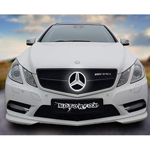 Motorfox Led Badge Emblem White Light Car Star Logo Front Grill Glow