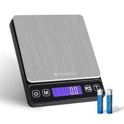 Digital Pocket Scale - 0.001oz 3000g Small Portable Electronic Postal Scale with Back-Lit LCD Display (Batteries Included)