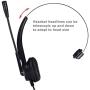 TRIPROC Binaural DC 2.5MM Telephone Headset for VOIP Landline Phones,Compatible for Jabra Cisco Polycom Panasonic (H510)