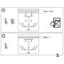 IKEA - SIGNUM Cable management, horizontal, silver color (FBA) 3-Pack