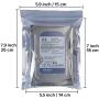 HRX Package 100pcs Premium Anti-Static Resealable Bags, 5.9 X 7.9 inches Plastic Static Free Bag for Motherboard SSD HDD Computer Electronic Components