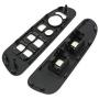 Red Hound Auto Replacement Power Window Bezel Set compatible with Dodge Ram Driver & Passenger Side Dark Gray