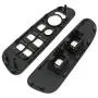 Red Hound Auto Replacement Power Window Bezel Set compatible with Dodge Ram Driver & Passenger Side Dark Gray
