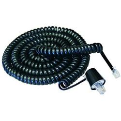Softalk 03201 Phone Coil Cord with Twisstop 25-Feet Black Landline Telephone Accessory