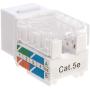 Cat5e Ethernet RJ-45 Keystone Jack Cat5 Punch-Down Network White - Choose a Pack of 5/10/20/30/50 (10)