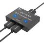 ELUTENG Displayport Switch 8K, Bidirectional DP 1.4 Switch 8K @ 60Hz, 4K @ 120Hz, Displayport Switcher 1 to 2/2 in 1 Out with LED Indicator for Monitor Projector TV PC Laptop and More