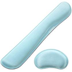 VicTsing Keyboard Wrist Rest Pad & Mouse Wrist Rest, Memory Foam & Superfine Fibre, Easy Typing and Pain Relief for Computer, Laptop, Office, Green