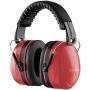 Ear Defenders Adult - Foldable Hearing Protection Ear Muffs Noise Cancelling - Perfect for DIYm Working, Shooting, Gardening - Adjustable Headband for Adults Men Women - 2 Years Warranty - Red
