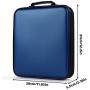 COOFIT CD Case, 160 Capacity DVD Storage DVD Case VCD Wallets Storage Organizer Flexible Plastic Protective DVD Storage Blue