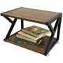 Wood Printer Stand, Multipurpose Storage Shelf for Home, Office, Printer Desk with 4 Cushion, 2 Tier (Mod)