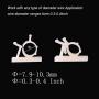 Viaky 30 Pieces White Adjustable Cable Clips Self-Adhesive Desk Organizer Nylon Wire Management Wire Holder