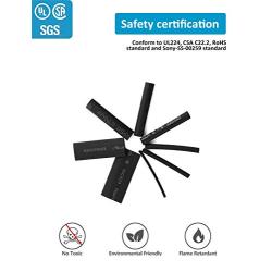 532pcs Heat Shrink Tubing Black innhom Heat Shrink Tube Wire Shrink Wrap UL Approved Ratio 2:1 Electrical Cable Wire Kit Set Long Lasting Insulation Protection, Safe and Easy, Eco-Friendly Material