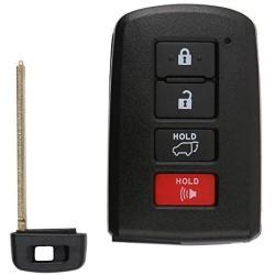 KRSCT Key Fob Fits for Toyota Highlander 2014-2019 4-Buttons Keyless Entry Remote Replaces HYQ14FBA
