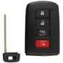 KRSCT Key Fob Fits for Toyota Highlander 2014-2019 4-Buttons Keyless Entry Remote Replaces HYQ14FBA