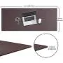 Cacoy 51.2''x23.6'' Desk Pad, Dual-Side Use Mouse Mat, Waterproof PU Leather Desk Blotter Protector Mouse Pad, Multifunctional Desk Writing Mat for Office,Game, Laptop, Home (Brown) Cacoy 51.2''x23.6'' Desk Pad, Dual-Side Use Mouse Mat, Waterproof PU Leather Desk Blotter Protector Mouse Pad, Multifunctional Desk Writing Mat for Office,Game, Laptop, Home (Brown)